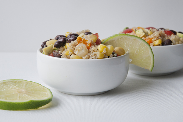 Mexican quinoa with lime vinaigrette 