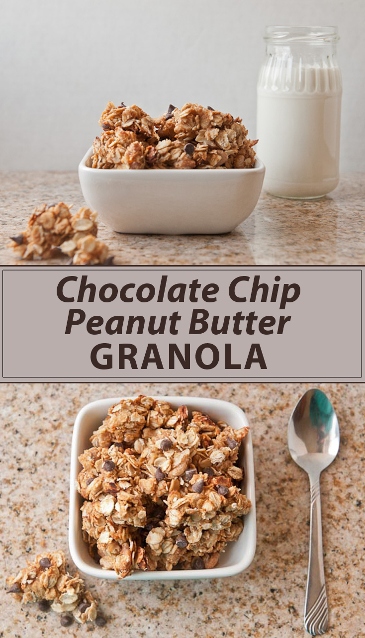 Quick and Easy Chocolate Chip Peanut Butter Granola