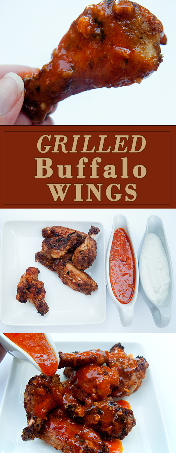 Grilled Buffalo Wings with Homemade Wing Sauce