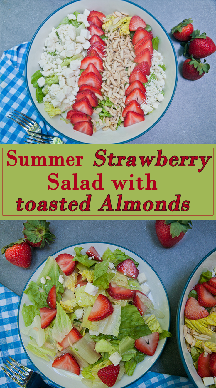 Strawberry Summer Salad with Toasted Almonds 