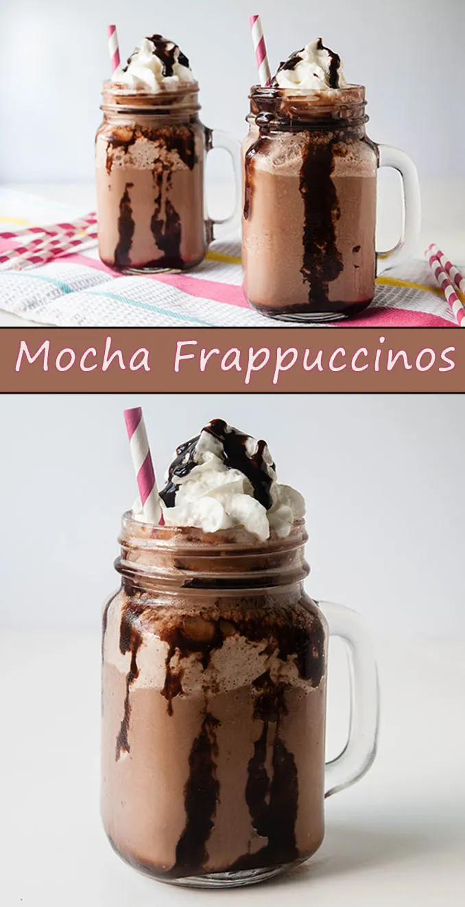 Homemade Mocha Frappuccinos