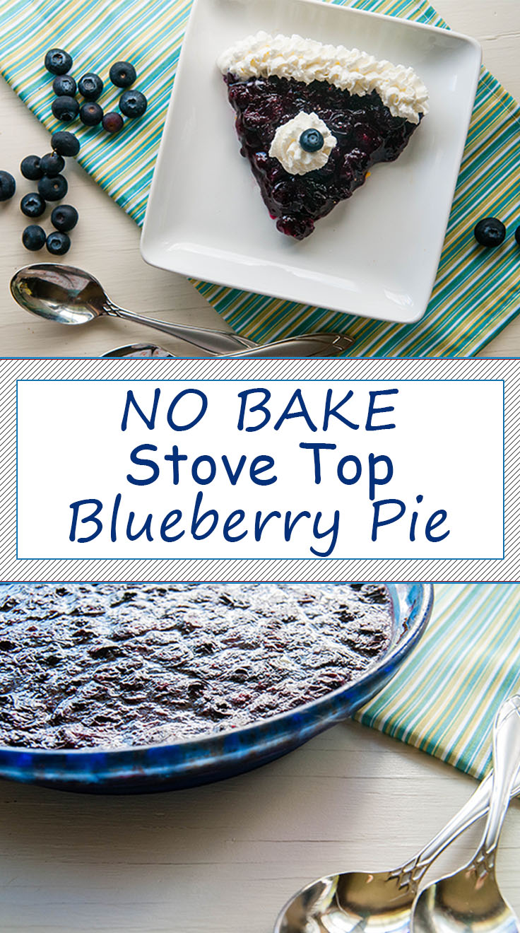 Stove Top No Bake Blueberry Pie