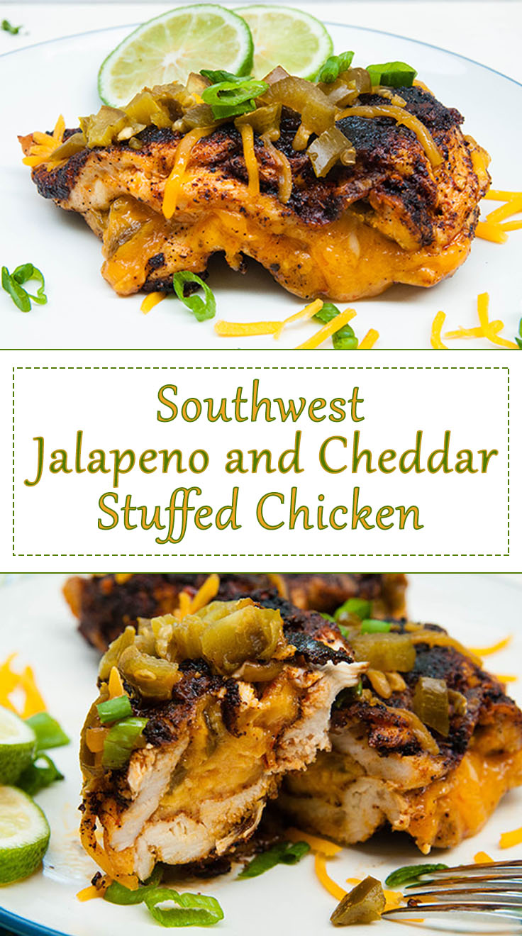 Easy Southwest Jalapeno Cheddar Stuffed Chicken