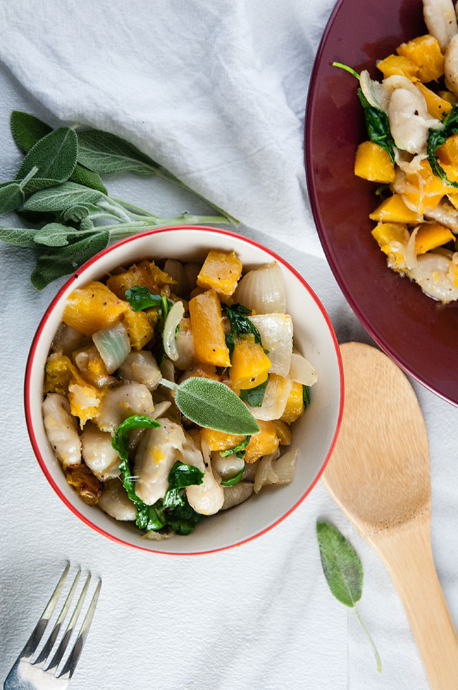 Brown Butter Gnocchi with Butternut Squash and Kale