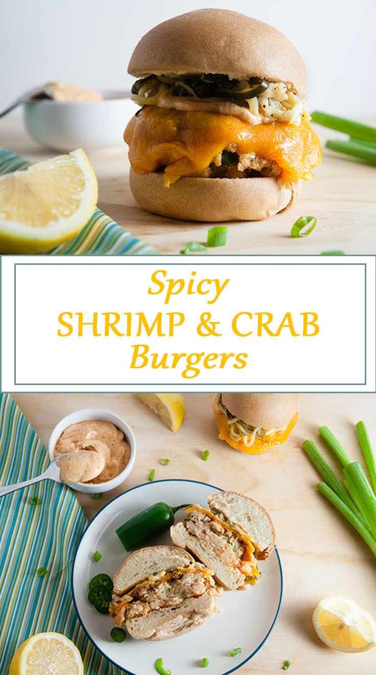 Spicy Shrimp and Crab Burgers