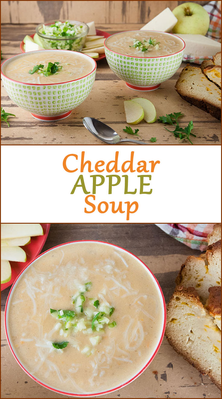 Easy Cheesy Cheddar Apple Soup
