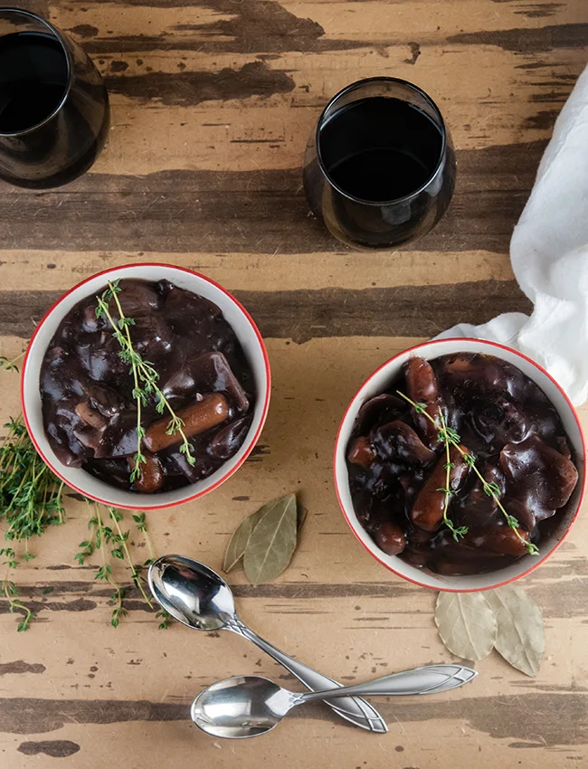 Crock Pot Beef Burgundy- a Rich and Delicious Slow Cooker Beef Stew