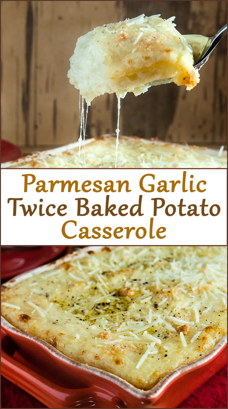 Parmesan Garlic Twice Baked Potato Casserole from www.SeasonedSprinkles.com