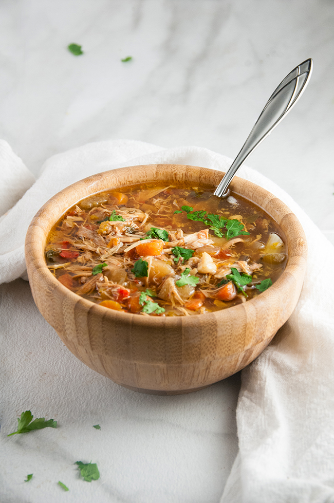 Homemade Slow Cooker Chicken Soup