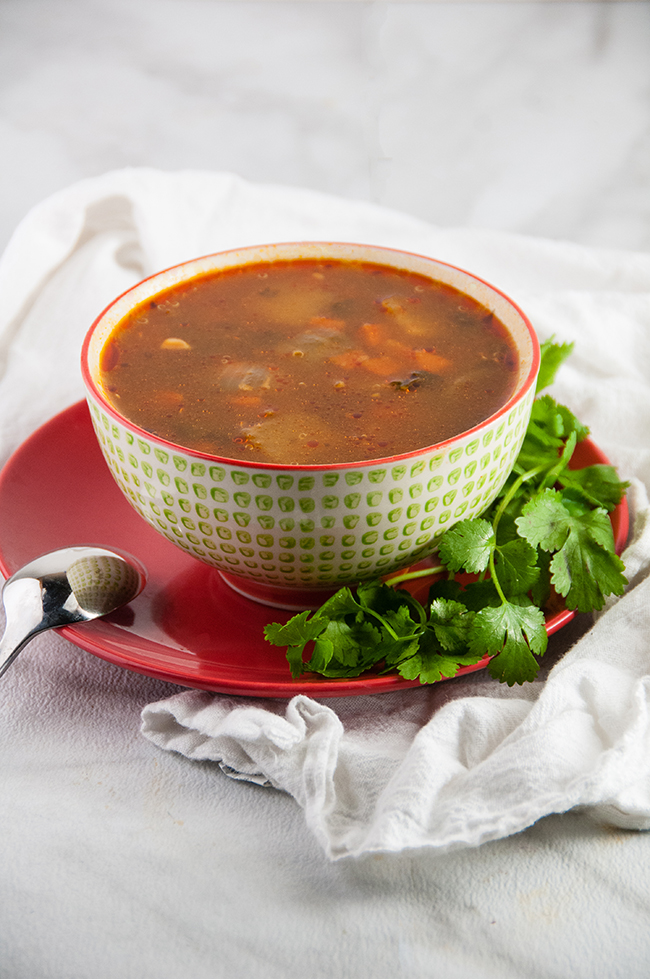 Vegetable Soup with Quinoa