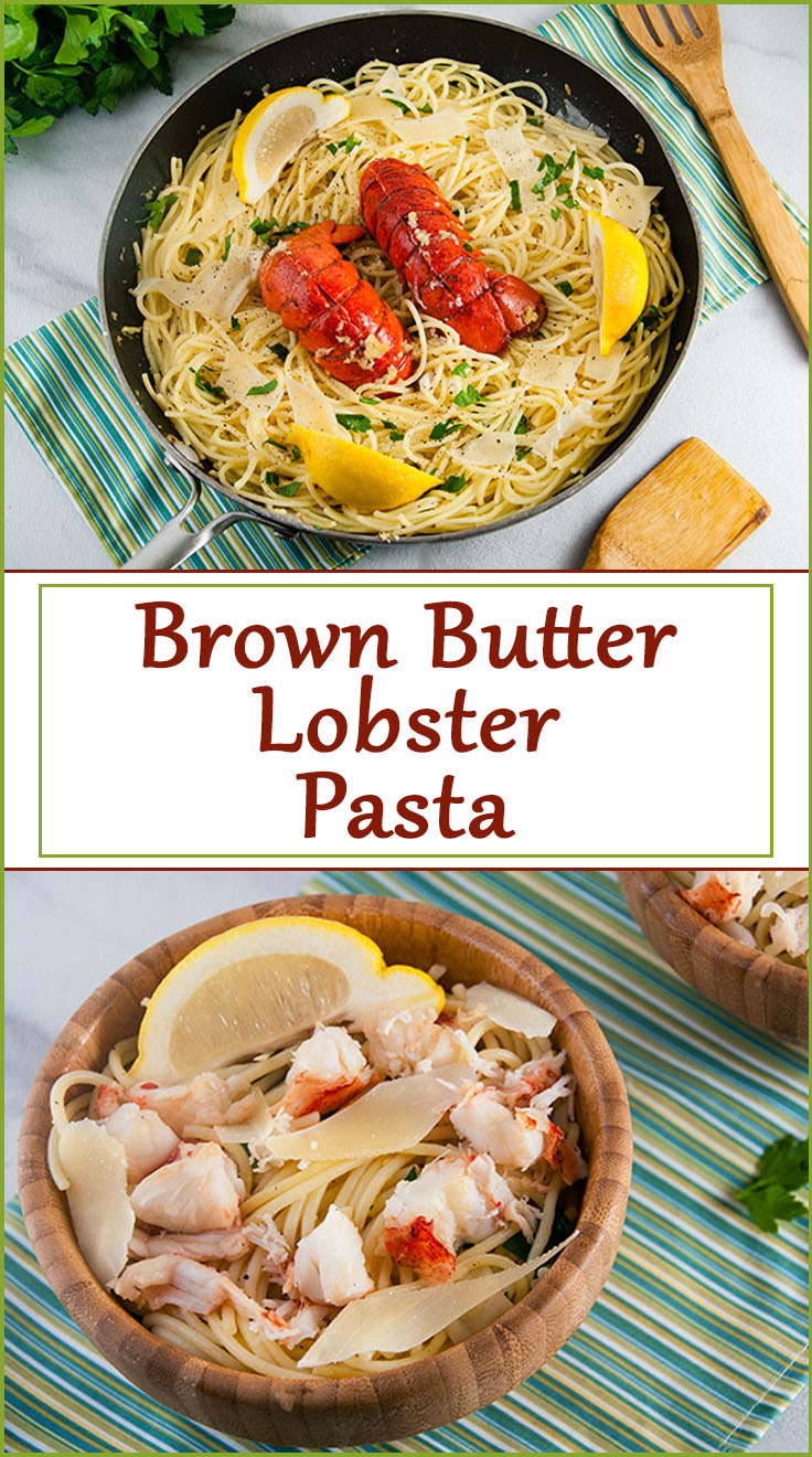 Brown Butter Lobster Pasta from www.SeasonedSprinkles.com