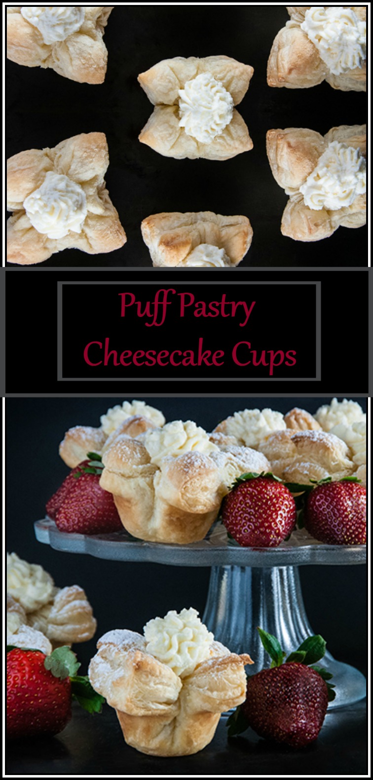 Easy Puff Pastry Cheesecake Cups from www.SeasonedSprinkles.com