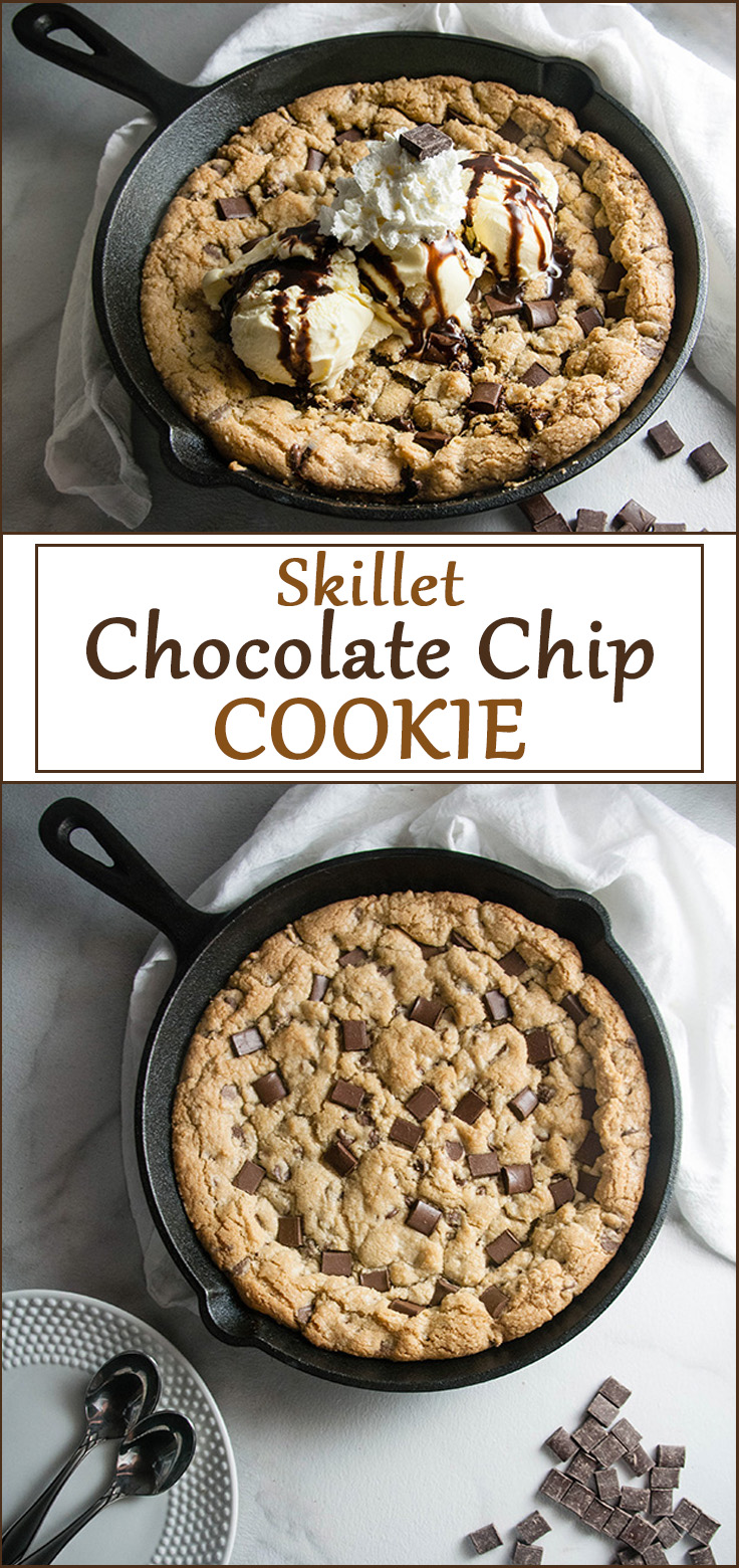 Skillet Chocolate Chip Cookie