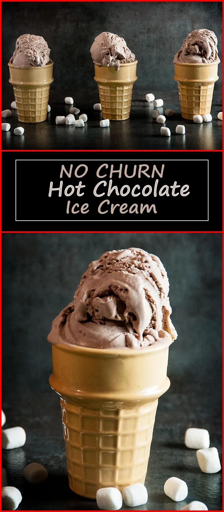 No Churn Hot Chocolate Ice Cream from www.SeasonedSprinkles.com