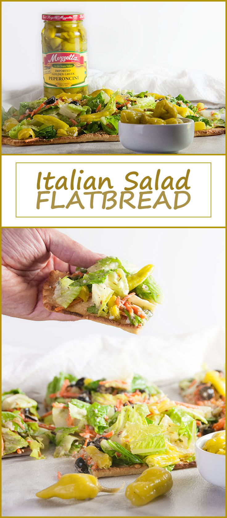 Italian Salad Flatbread from www.SeasonedSprinkles.com