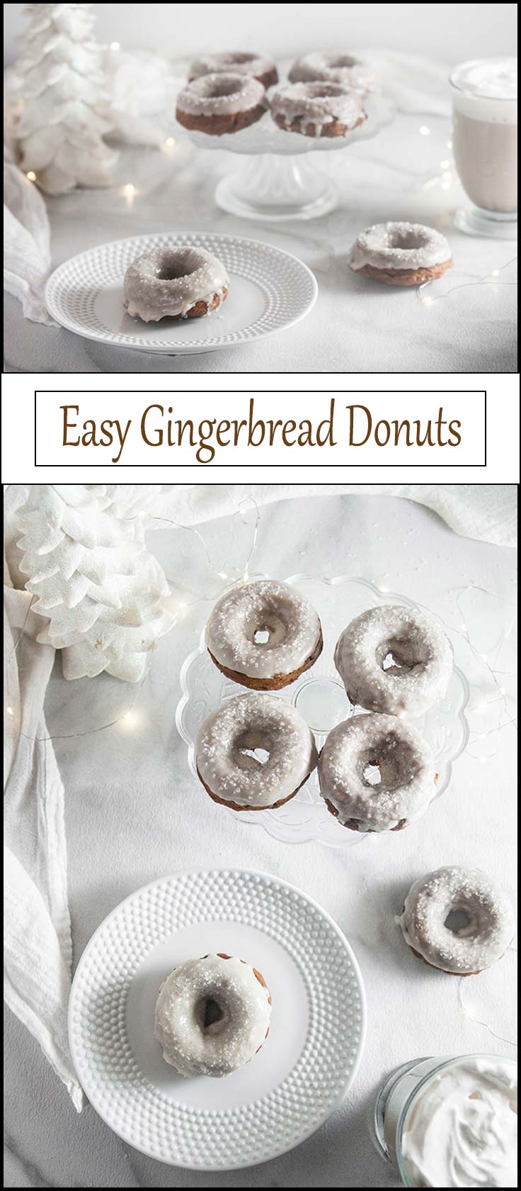 Easy Gingerbread Donuts from www.seasonedsprinkles.com