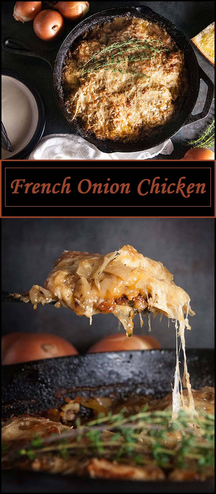 The perfect dinner party recipe French Onion Chicken from www.seasonedsprinkles.com