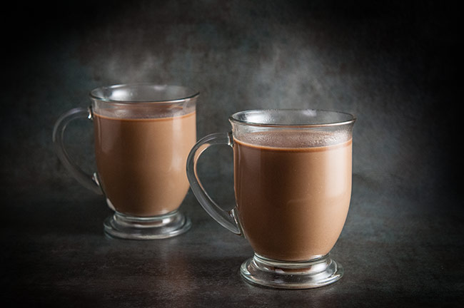 Steaming cups of Nutella Hot Coffee