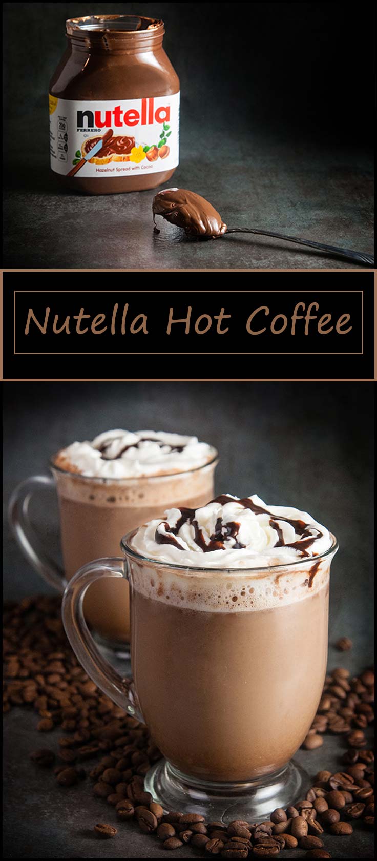 Nutella hot coffee from www.seasonedsprinkles.com