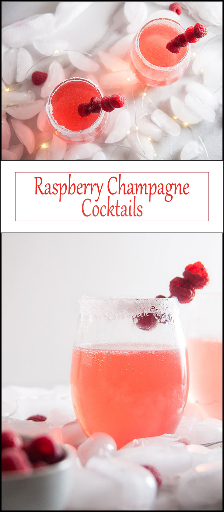 Raspberry Champagne Cocktails from www.seasonedsprinkles.com