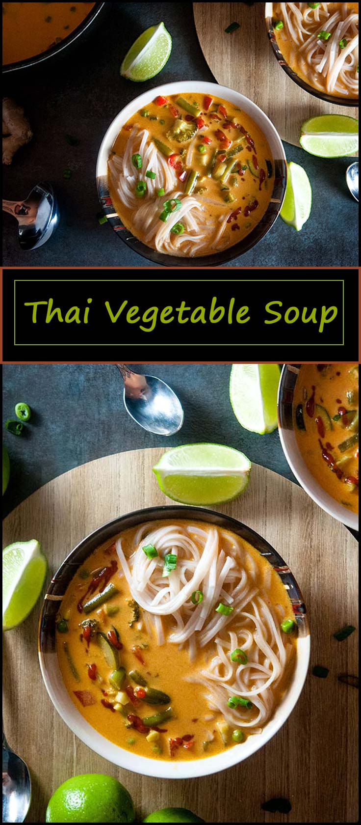 Easy vegetarian and vegan friendly spicy Thai vegetable soup. Gluten free. from www.seasonedsprinkles.com