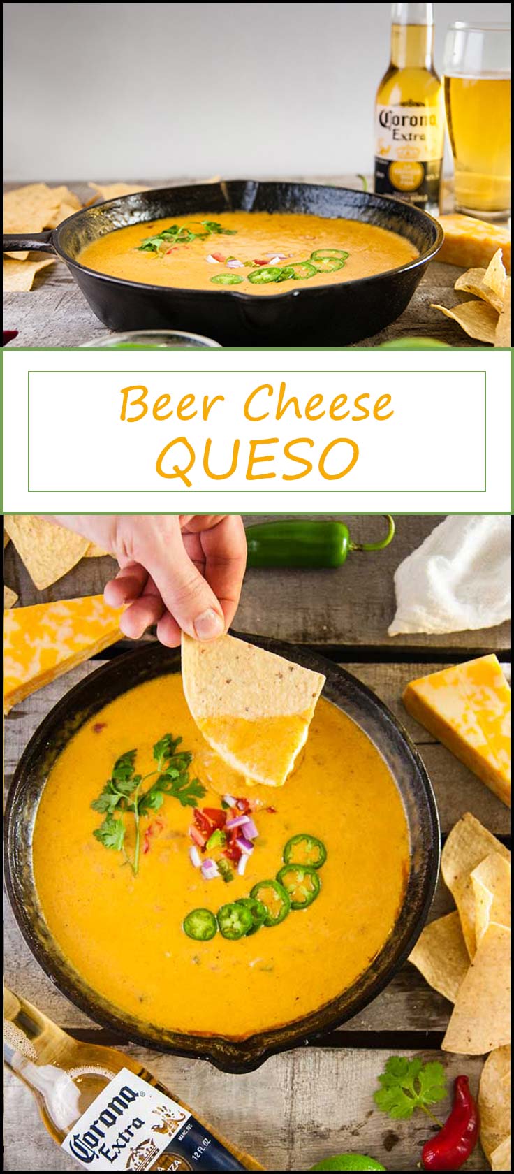 Easy recipe for beer cheese queso perfect for Cinco de Mayo, tailgating, or entertaining from www.seasonedsprinkles.com