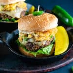 Jalapeno Popper Stuffed Burgers