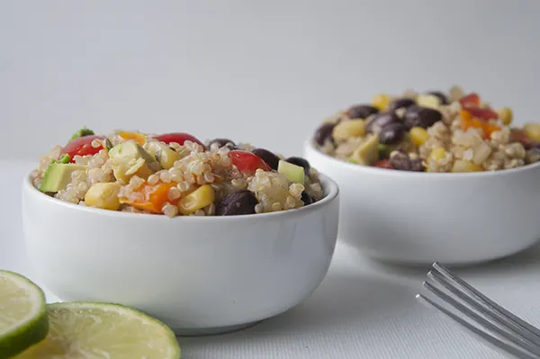 Mexican quinoa with lime vinaigrette