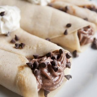 Chocolate Cheesecake Crepes