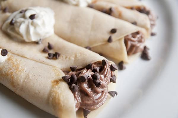 Chocolate Cheesecake Crepes