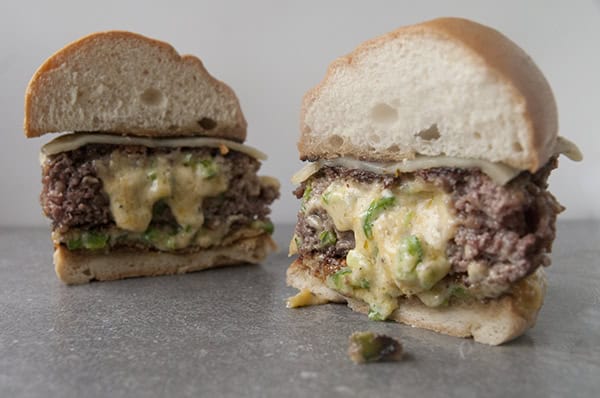 Jalapeno Popper Stuffed Burgers