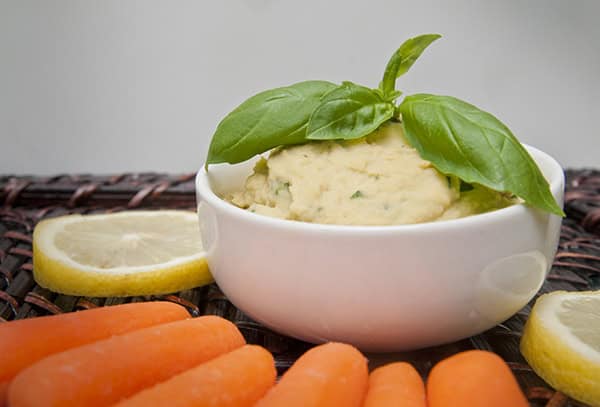Lemon Pesto Hummus