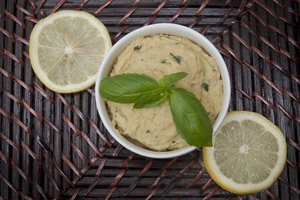 Lemon Pesto Hummus