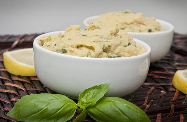 Lemon Pesto Hummus