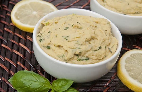 Lemon Pesto Hummus