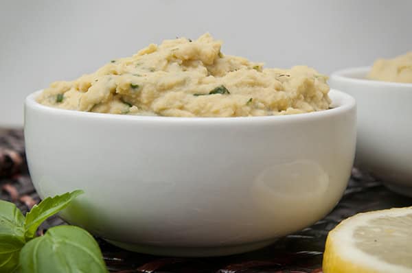 Lemon Pesto Hummus
