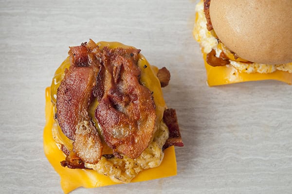 Bacon and Cheese Stuffed Burgers