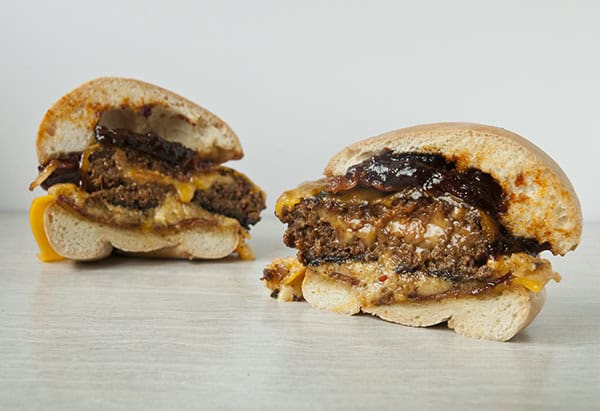 Bacon and Cheese Stuffed Burgers