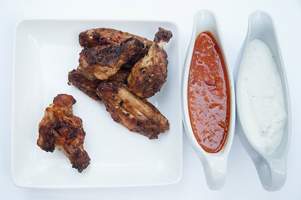 Grilled Buffalo Wings with Homemade Buffalo Sauce