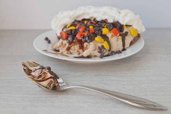 No Bake Loaded Peanut Butter Pie