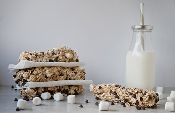 No Bake S'mores Granola Bars