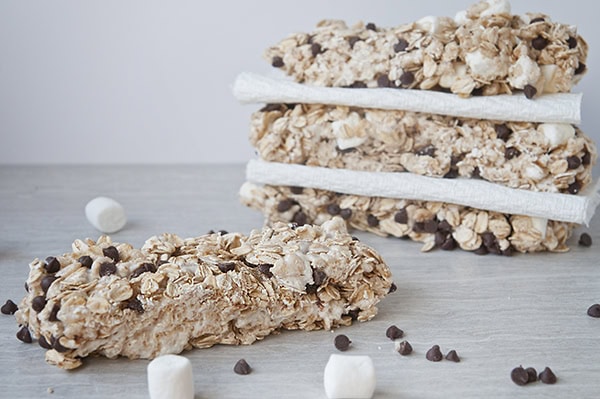 No Bake S'mores Granola Bars