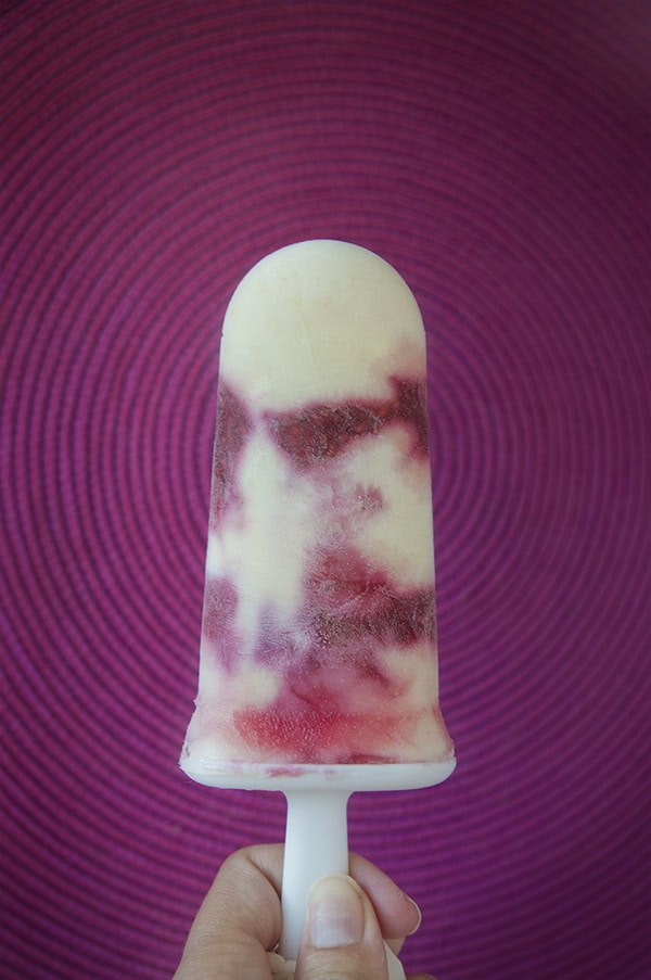 Raspberry Cheesecake Popsicles