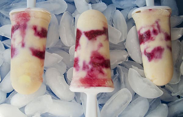 Raspberry Cheesecake Popsicles