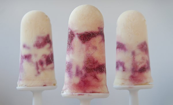 Raspberry Cheesecake Popsicles