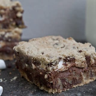 S'mores Stuffed Cookie Bars