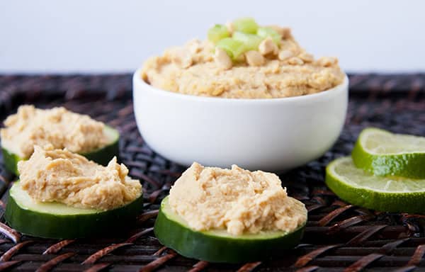 Spicy Thai Style Peanut Hummus