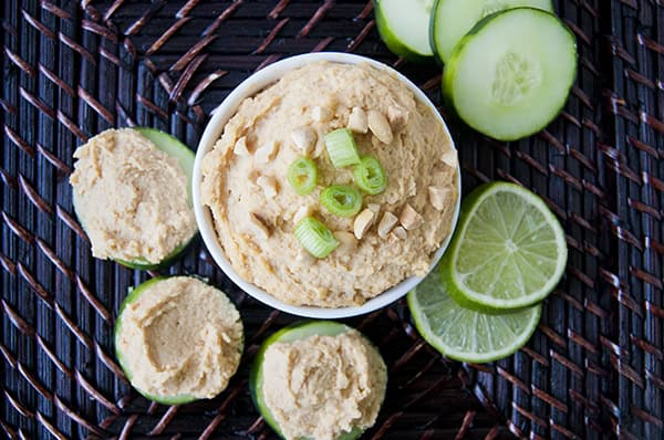 Spicy Thai Style Peanut Hummus