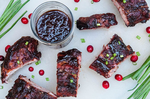 Cranberry Barbecue Ribs - Seasoned Sprinkles