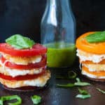 Fried Mozzarella Caprese Salad